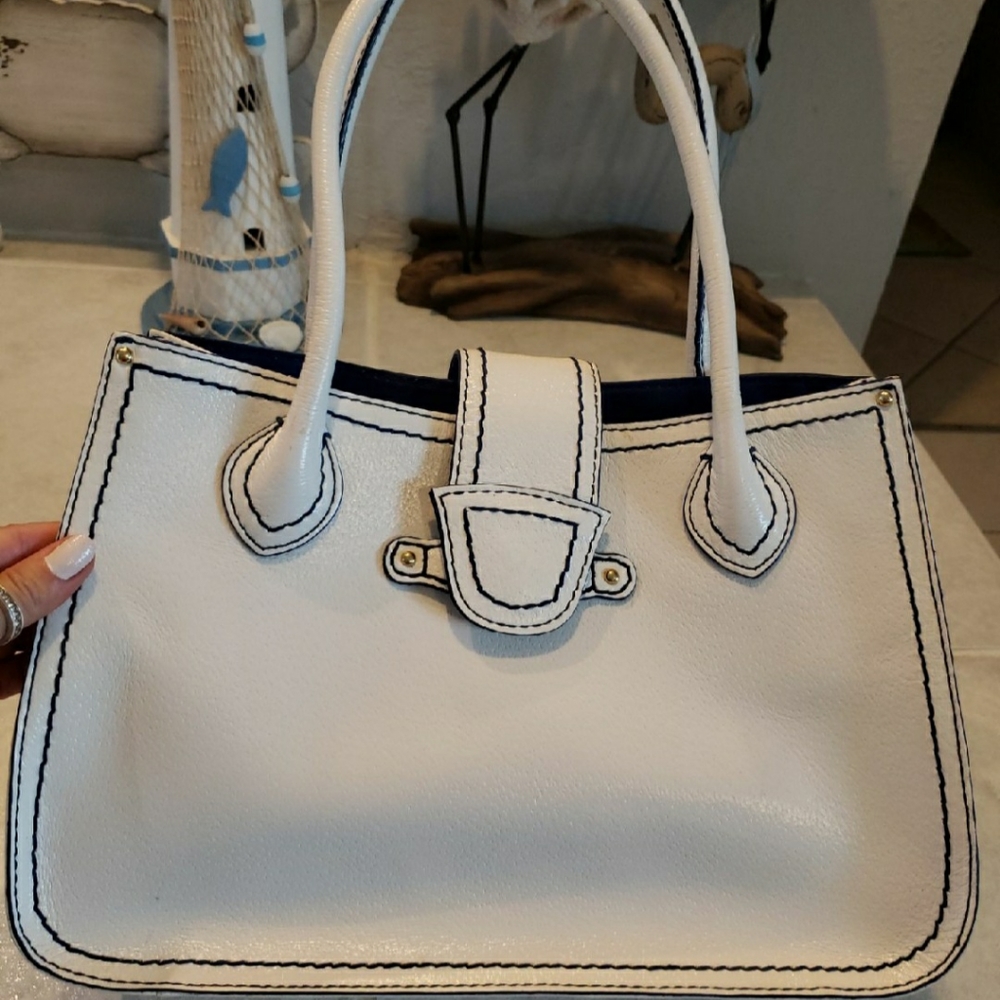 Antonio Melani handbag shoulder tote with cute side pockets for cell phone or...